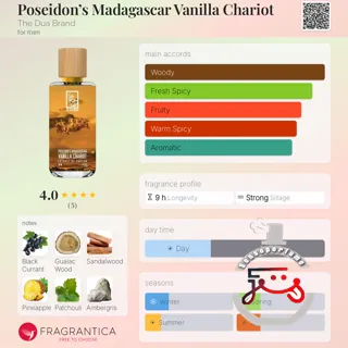 Poseidon’s Madagascar Vanilla Chariot The Dua Brand